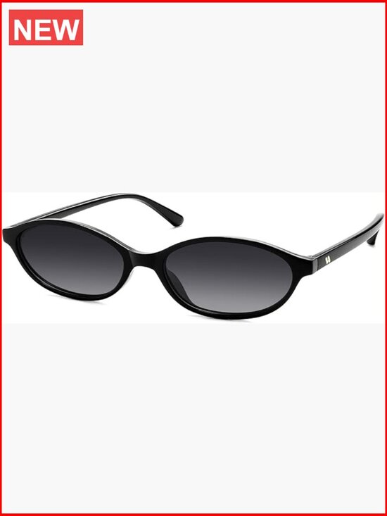 Polarized Retro Oval Sunglasses 90s 80s Narrow Cat Eye UV Protection main image 4